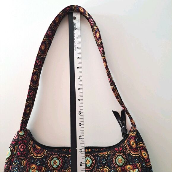Mona B Handbags Quilted Colorful Hobo Shoulder Bag Footed Cotton Peasant NWT - Picture 8 of 11